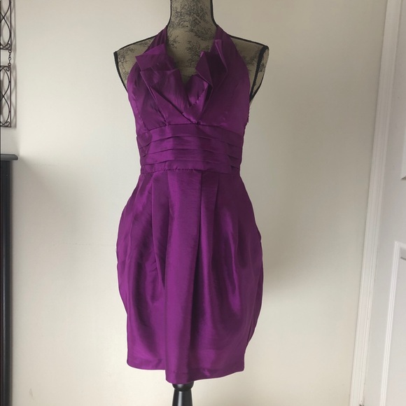 Purple Halter Dress - Picture 2 of 8
